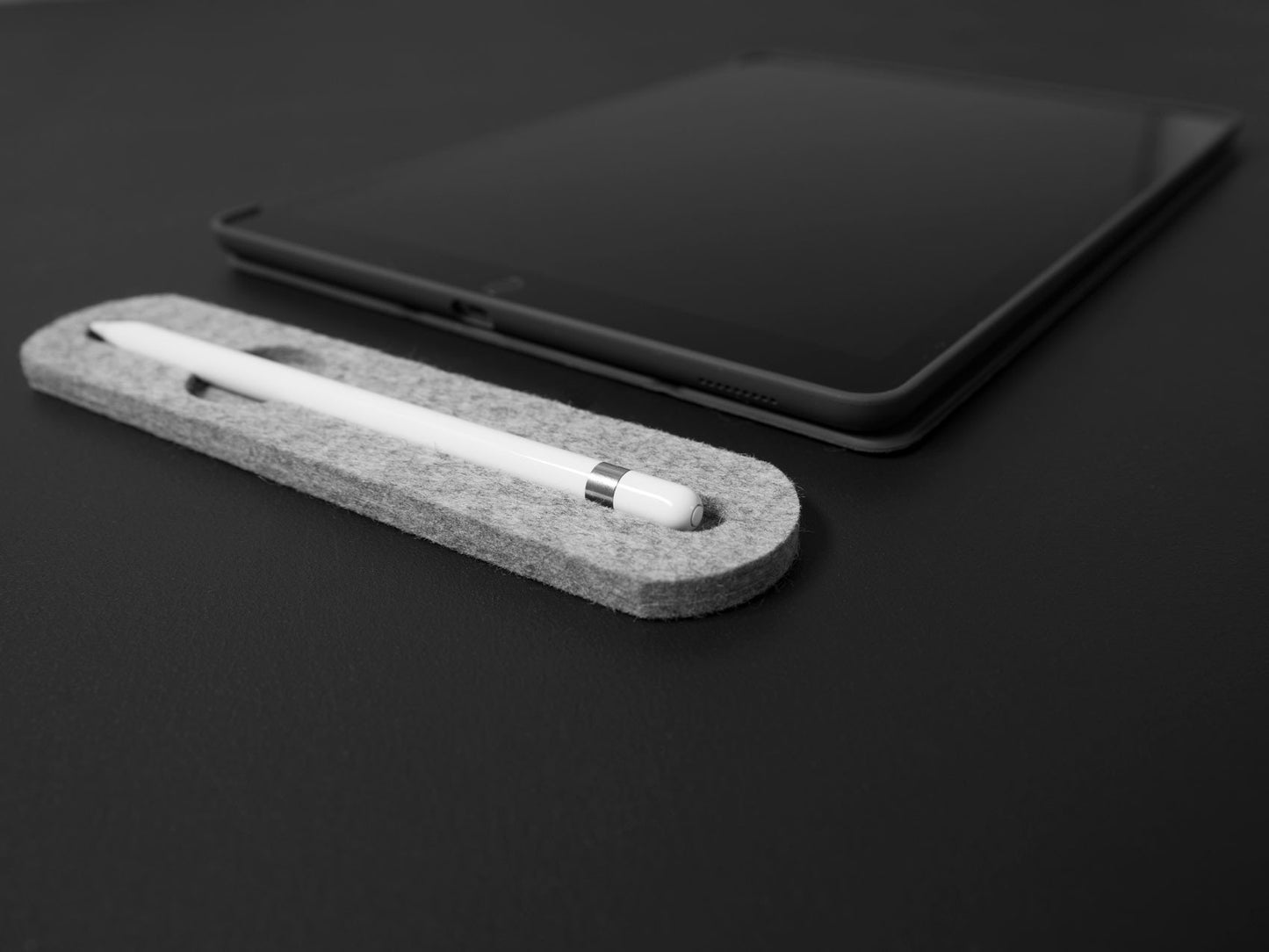Apple Pencil Tray Gray Felt
