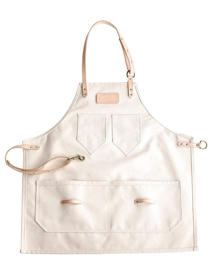Apron Natural Waxed Canvas / Natural Leather