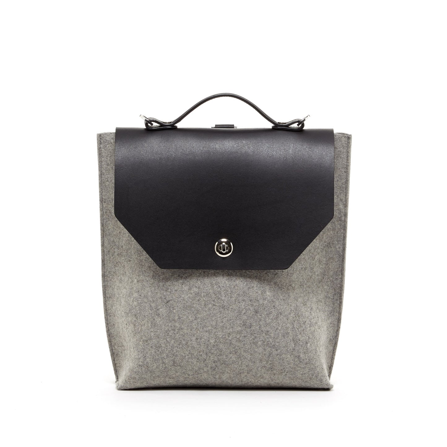 Ashley Backpack Felt Gray / Black Leather