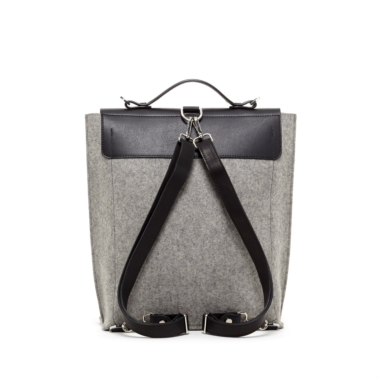 Ashley Backpack Felt Gray / Black Leather
