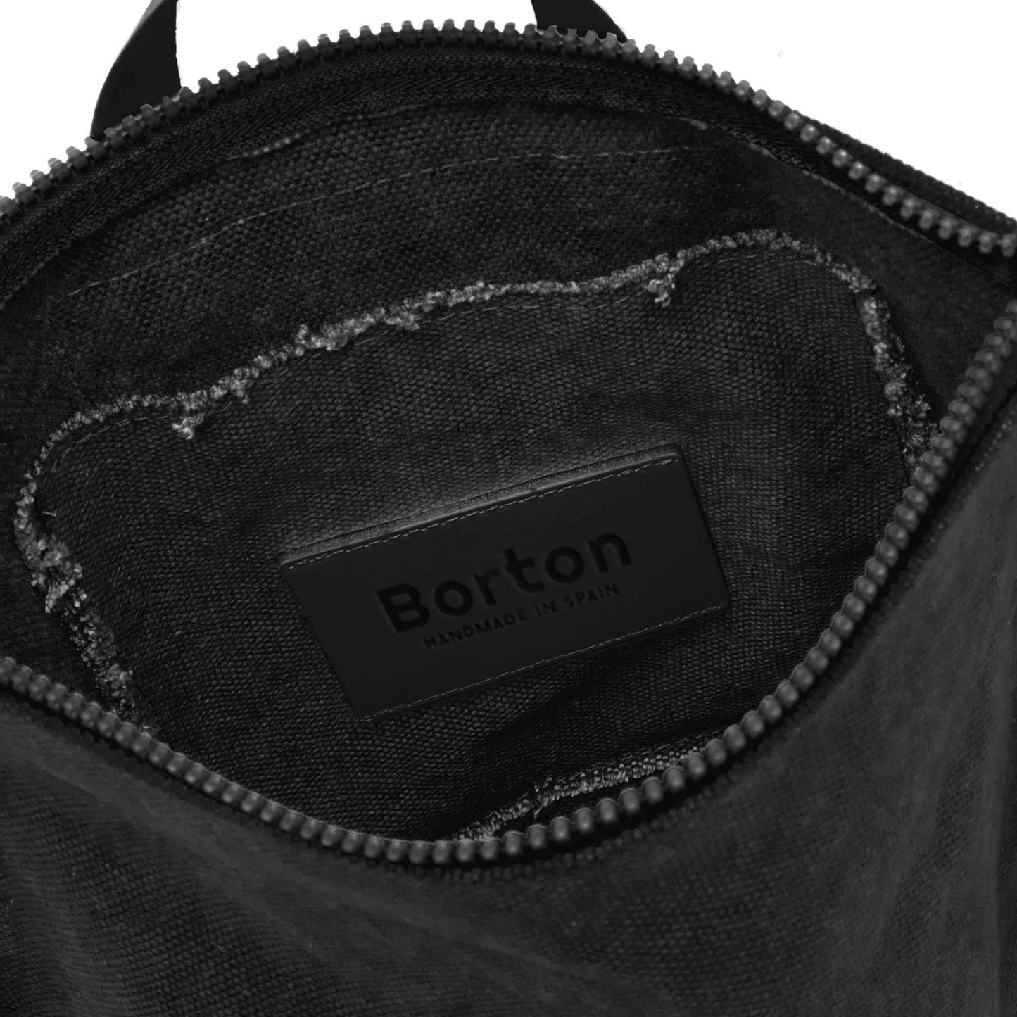 Cote Backpack Black Canvas & Black Leather