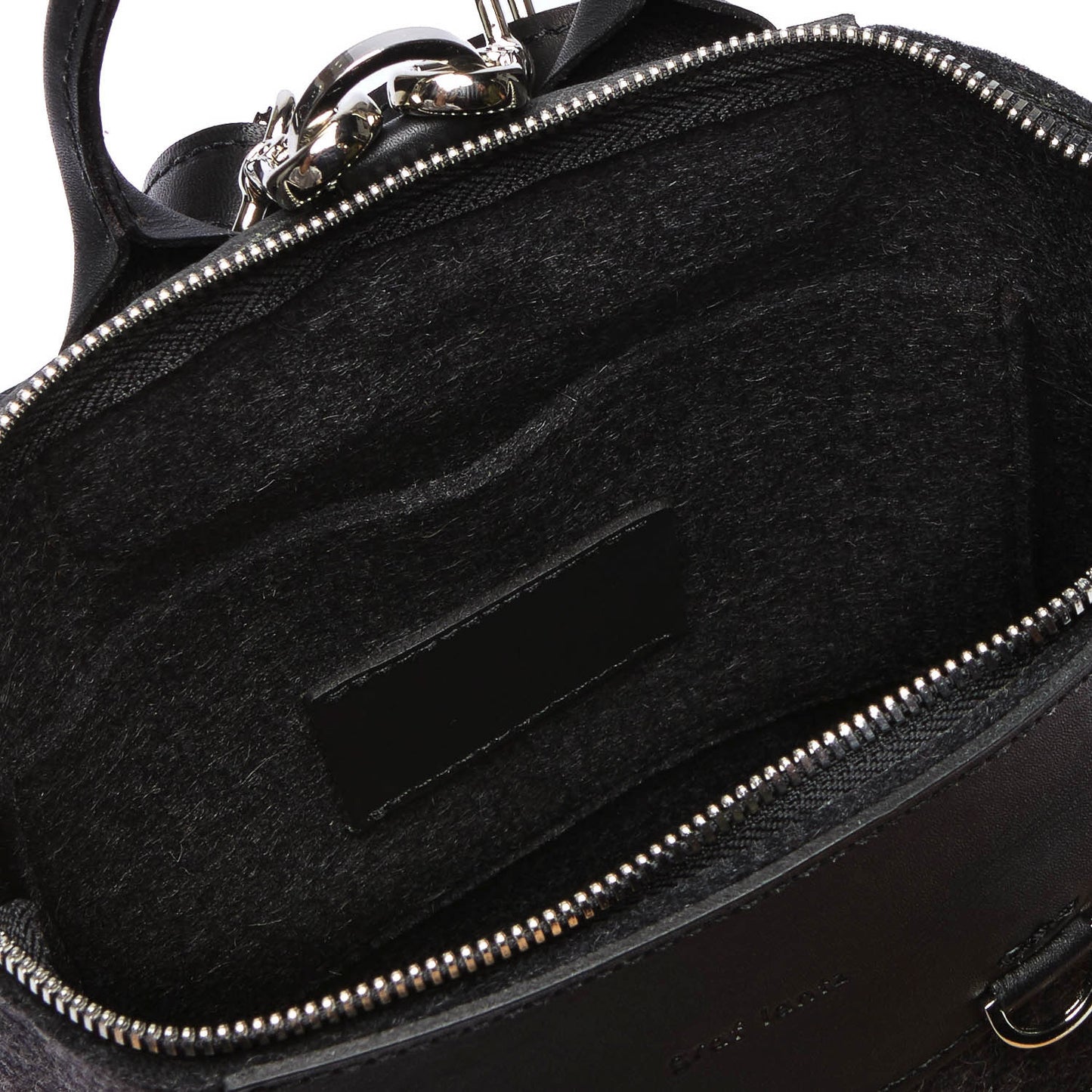 Alexis Backpack Mini Black Felt & Black Leather
