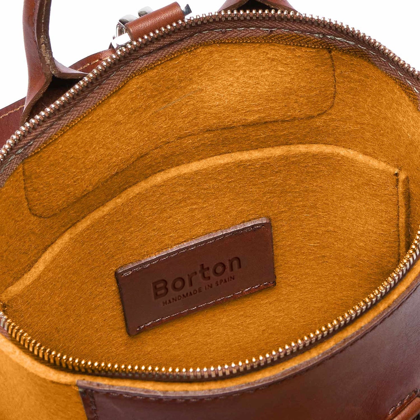 Alexis Backpack Mini Yellow Felt & Tan Leather