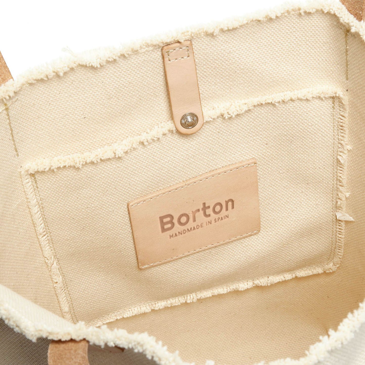 Mery Tote Bag Natural Canvas & Natural Leather
