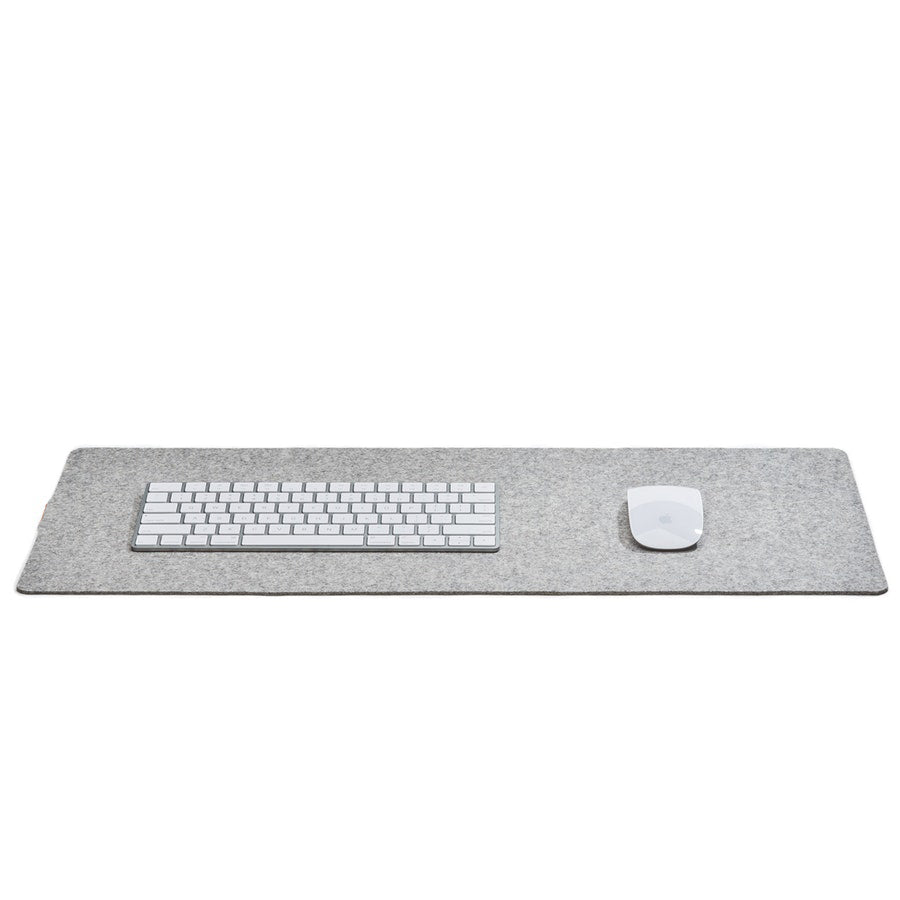 Desk Pad Small Gray Felt