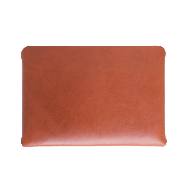 MacBook Single Piece Sleeve Tan Leather