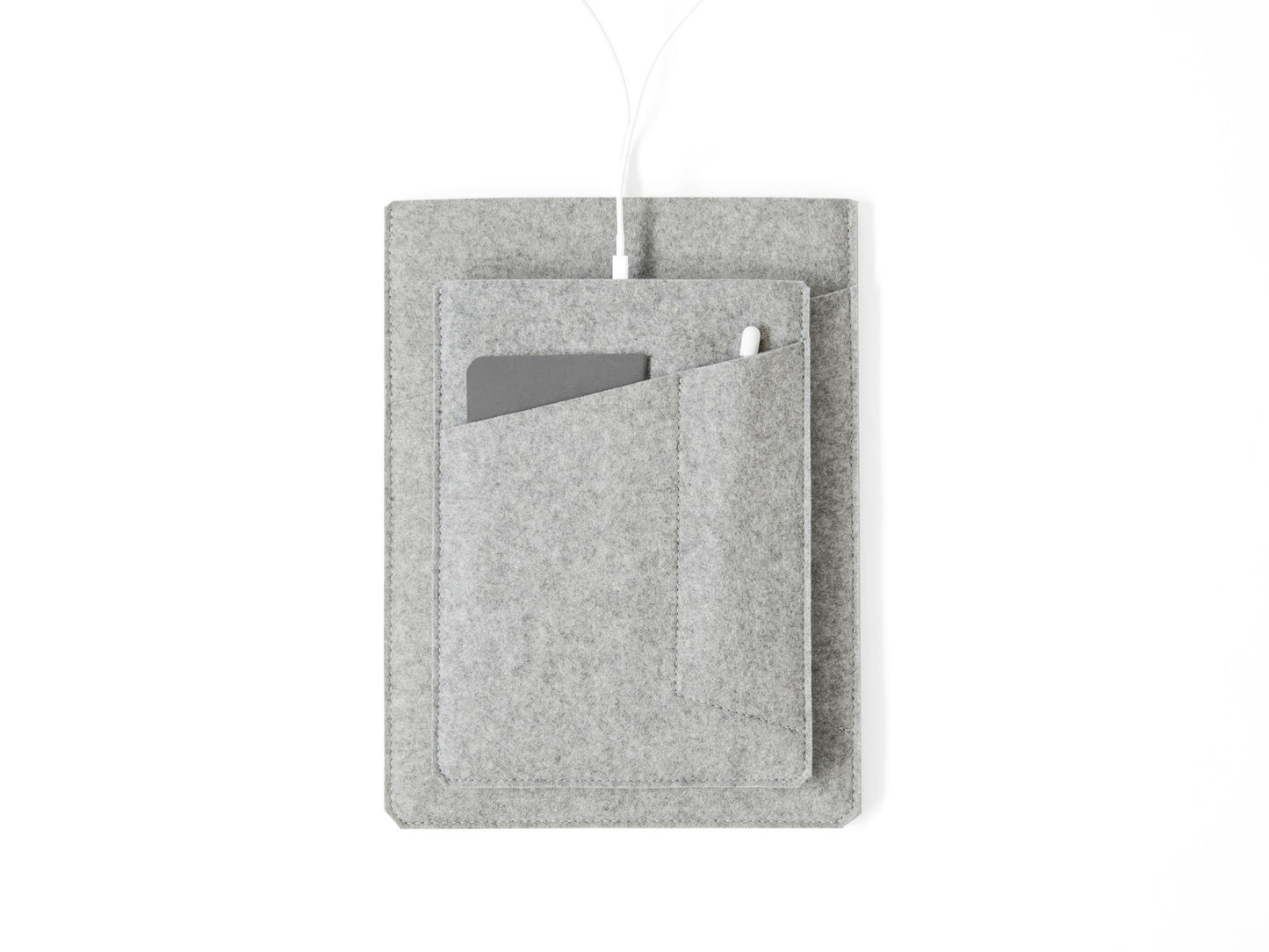 Minimal iPad Pro & iPad Mini Sleeve Gray Felt