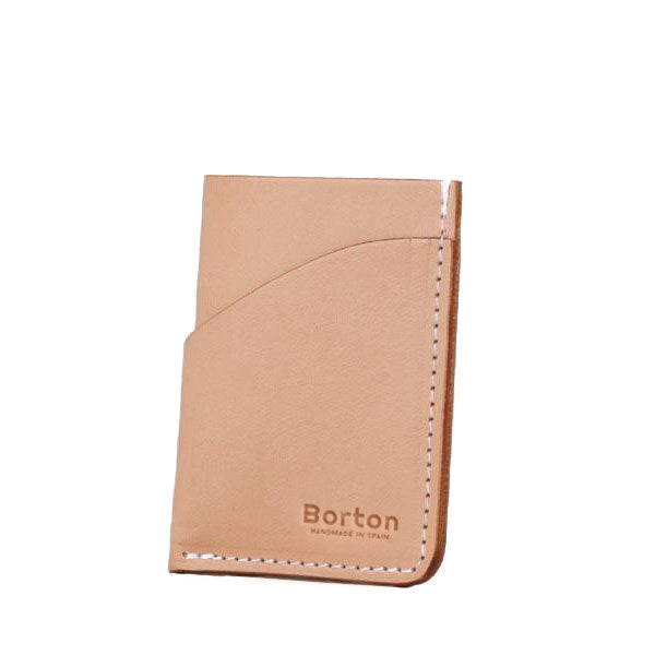 Minimal Card Wallet Natural Leather