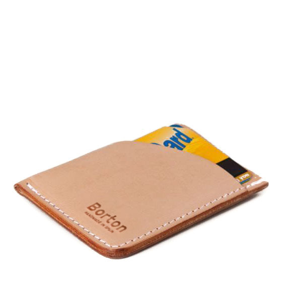Minimal Card Wallet Natural Leather