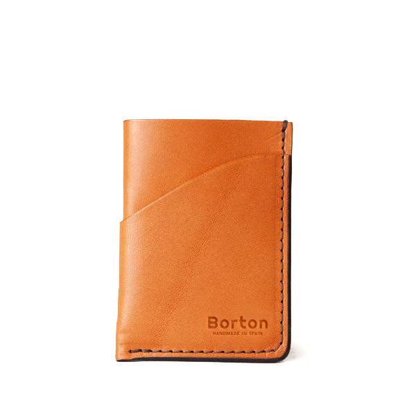 Minimal Card Wallet Tan Leather