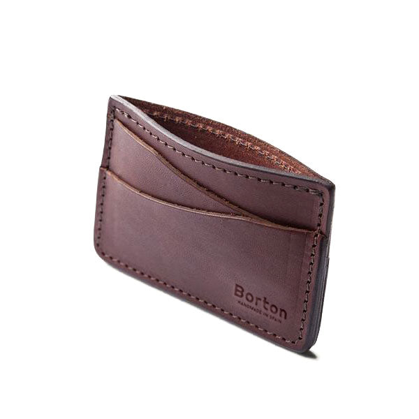 Slim Card Wallet Cognac Leather