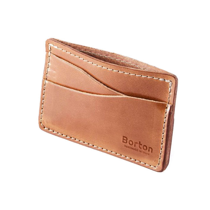 Slim Card Wallet Tan Leather