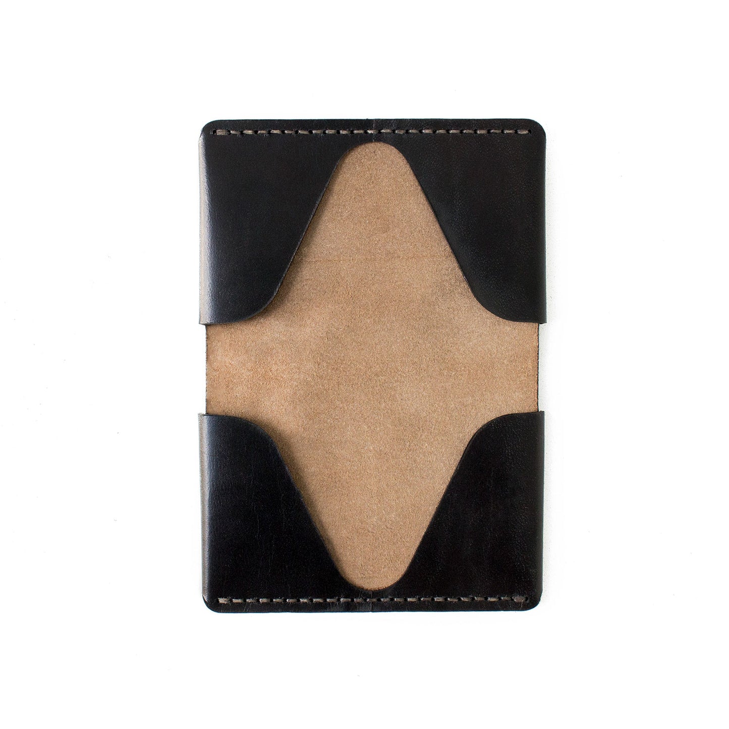 Edge Four Wallet Black Leather