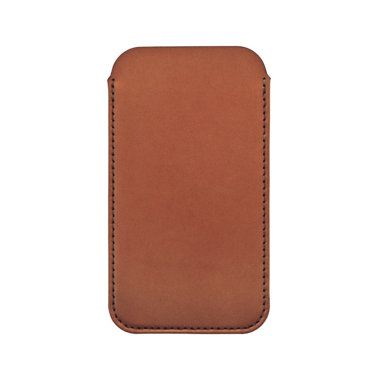 iPhone Sleeve / Card Sleeve Tan Leather