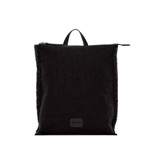 Cote Backpack Black Canvas & Black Leather