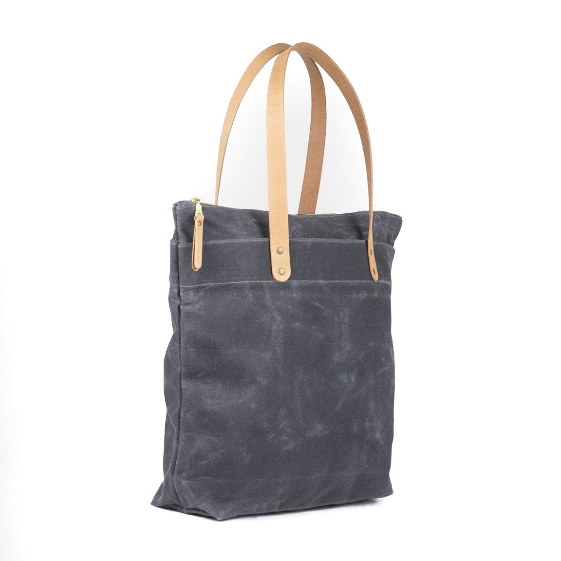 Waxed canvas zipper clearance tote