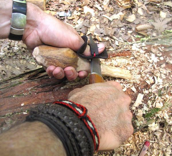 Carving Thumb Guard Tan Leather