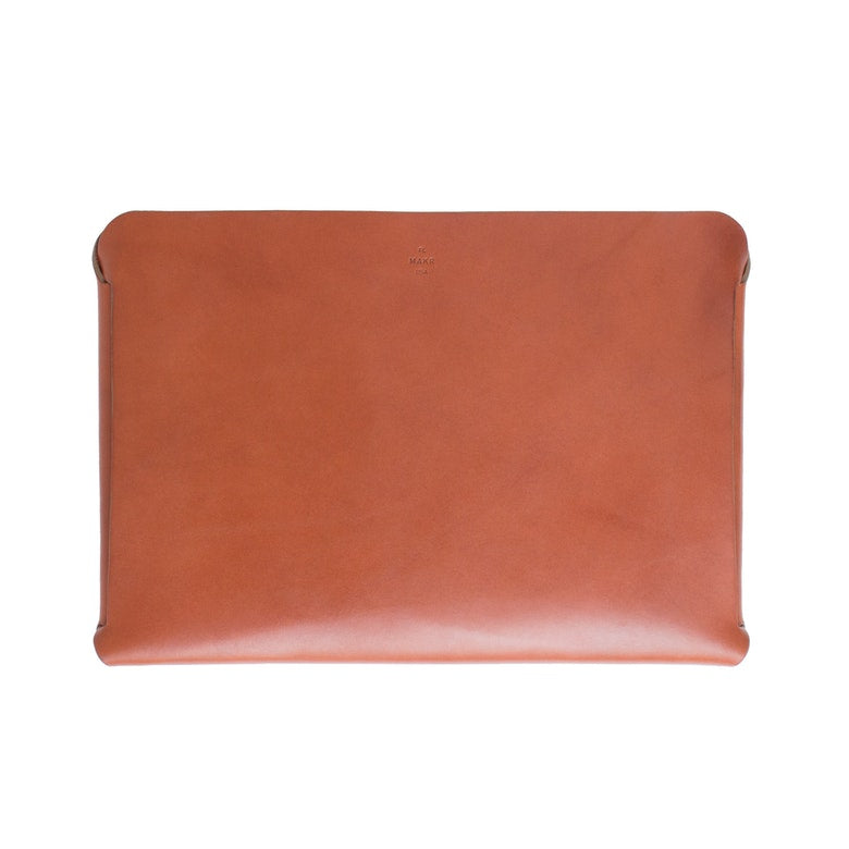 MacBook Single Piece Sleeve Tan Leather