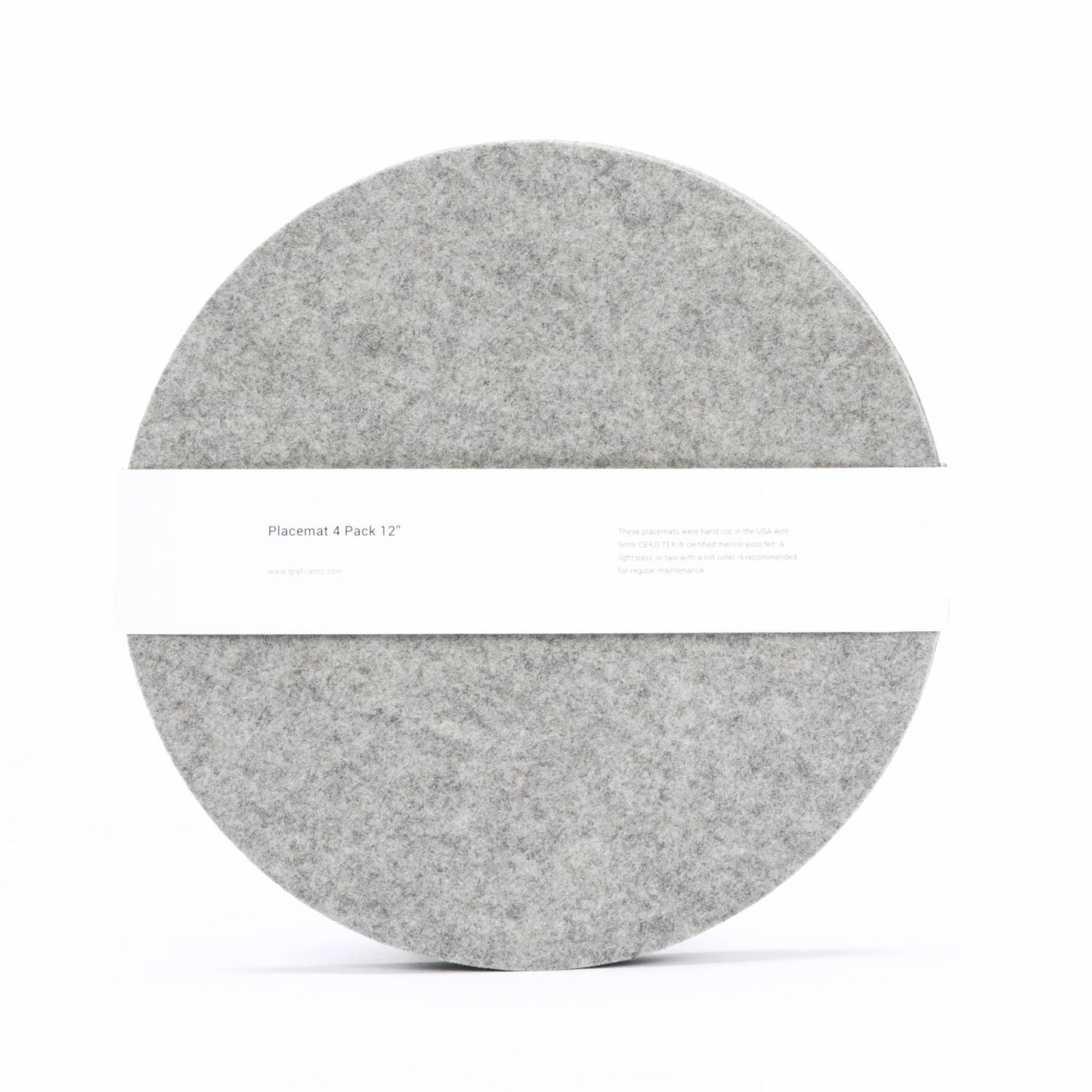  Placemat 4 Pack 12" Gray