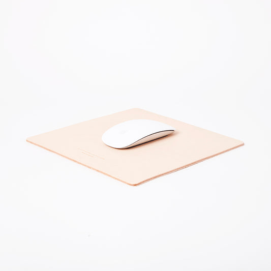 Square Mousepad Natural Leather
