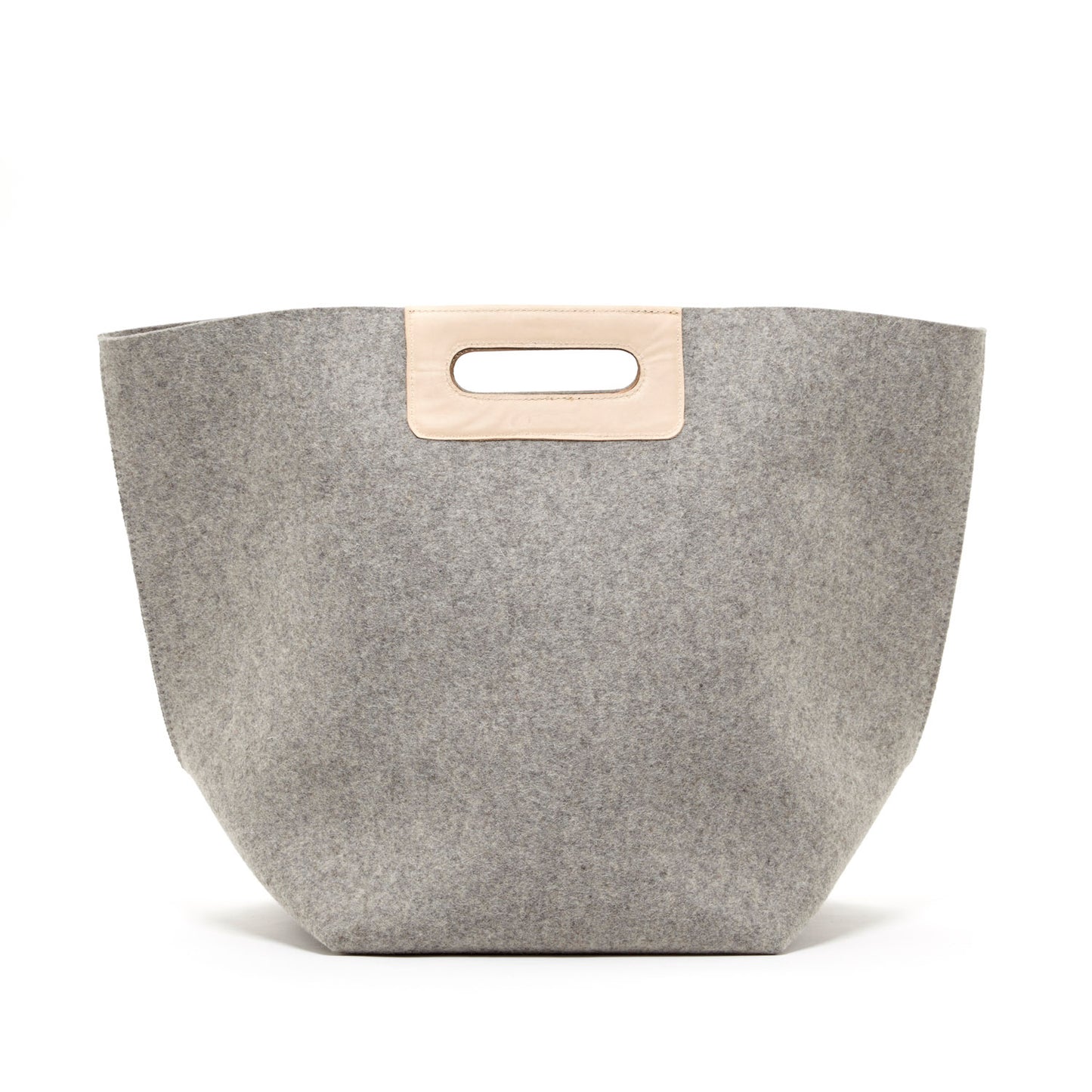 Storage Bucket & Tote Bin Gray Felt