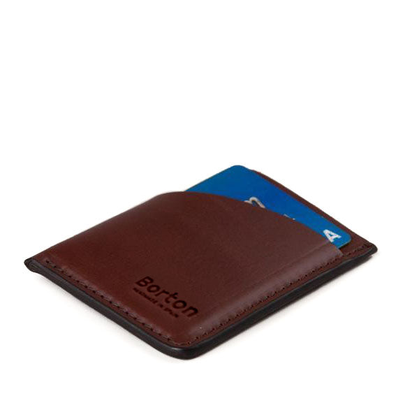 Minimal Card Wallet Cognac Leather