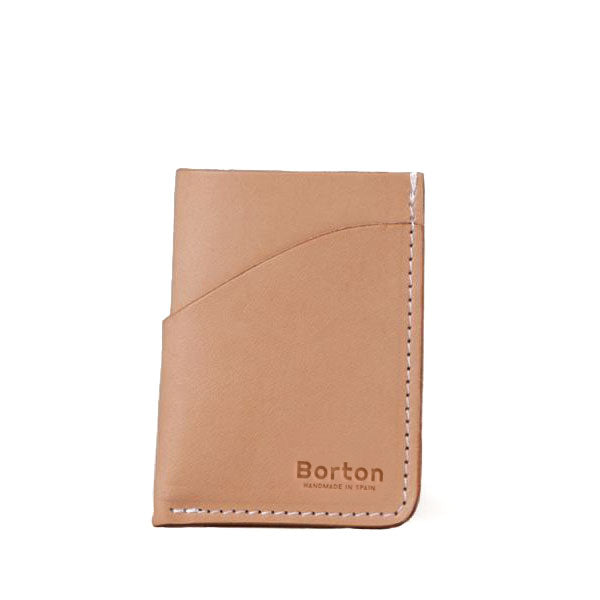 Minimal Card Wallet Natural Leather