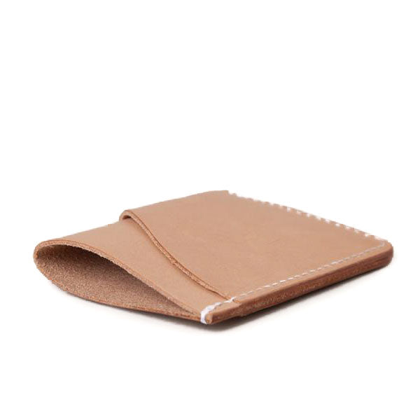 Minimal Card Wallet Natural Leather