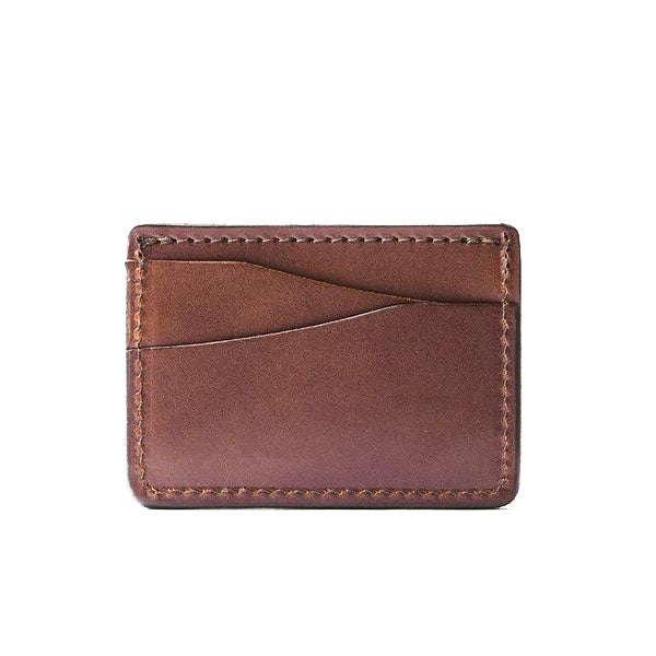 Slim Card Wallet Cognac Leather