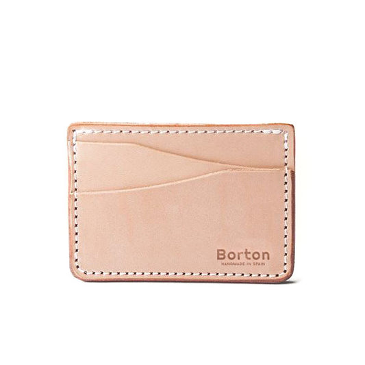 Slim Card Wallet Natural Leather