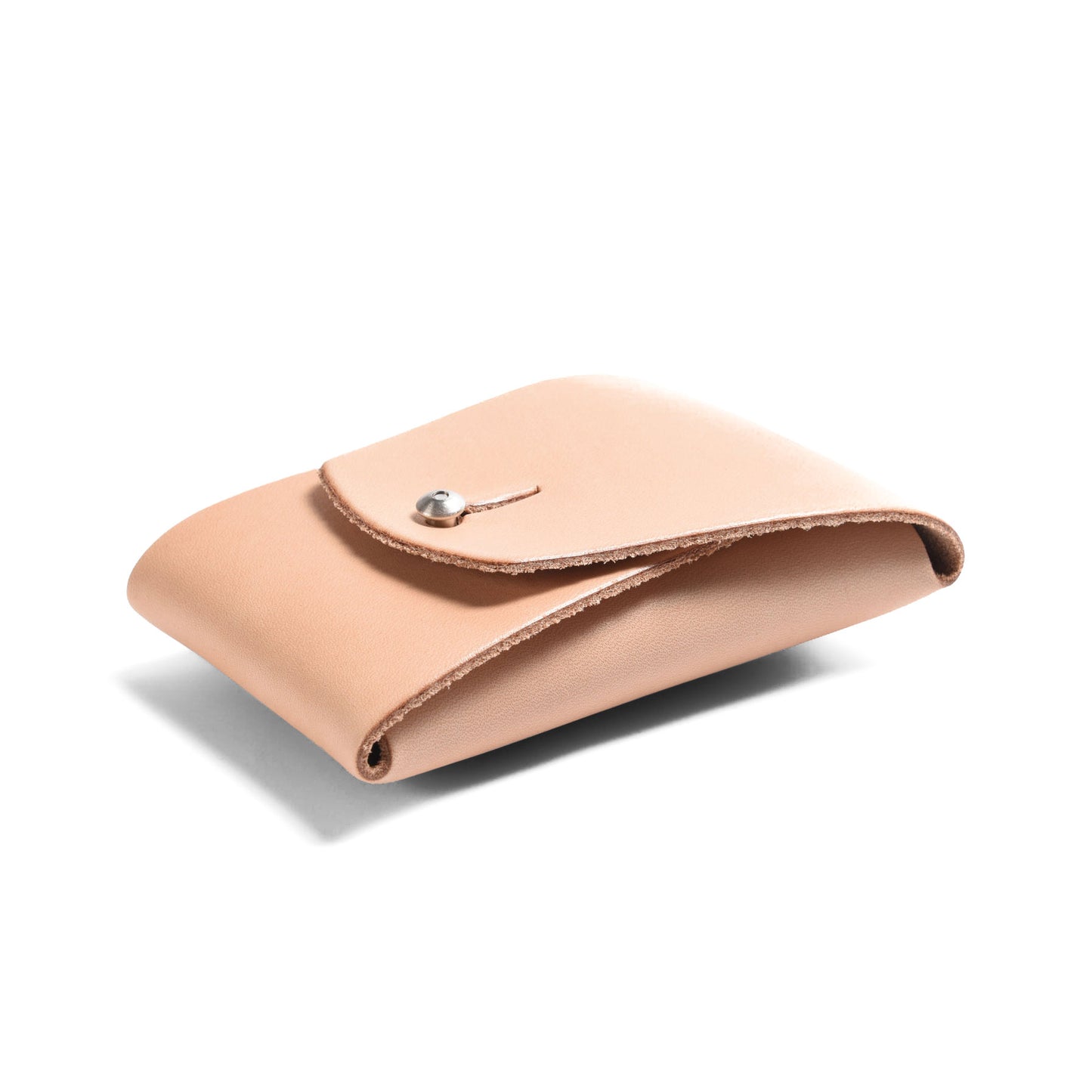 Business Card Case Natural Leather