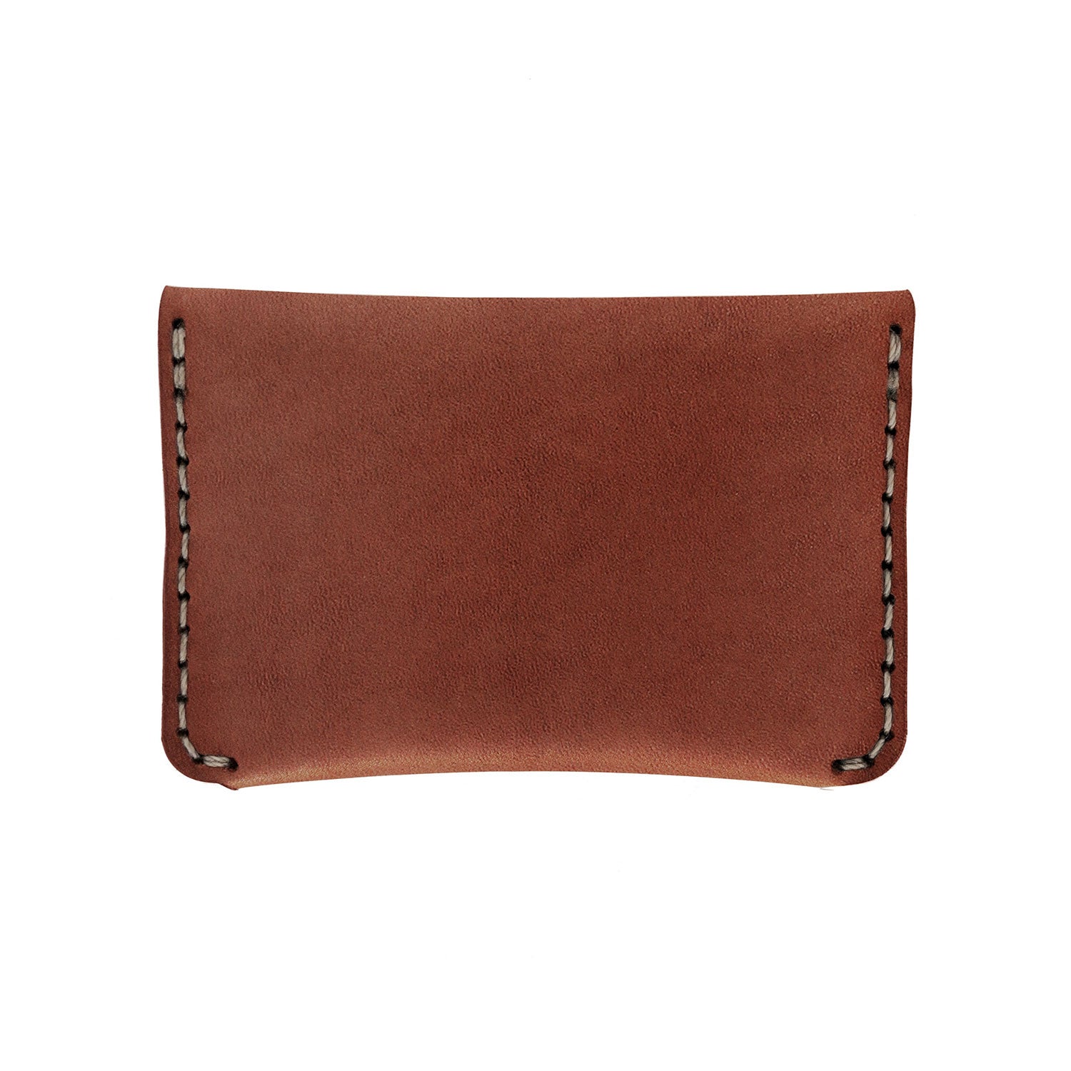 Flap Slim Wallet Cognac  Leather