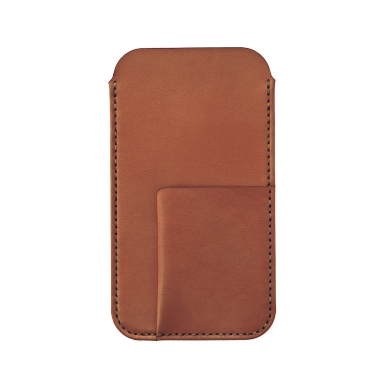iPhone Sleeve / Card Sleeve Tan Leather